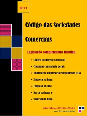 cover image of Código das Sociedades Comerciais